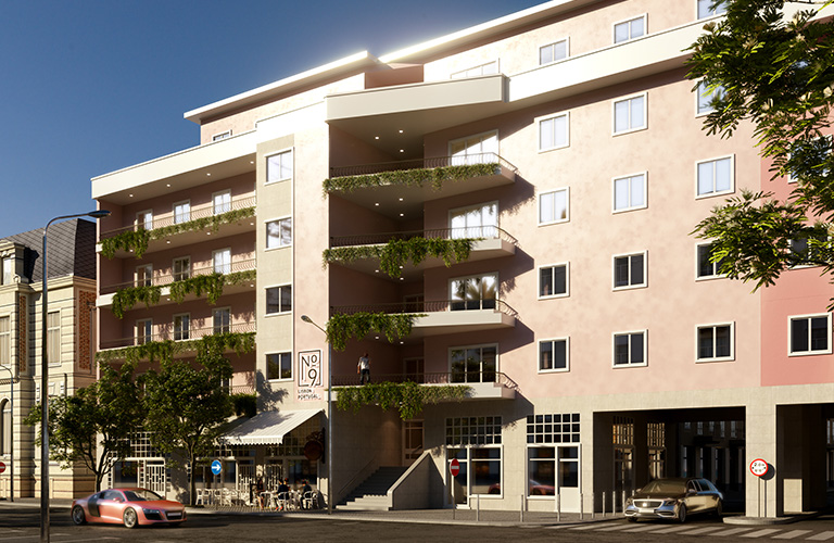 3D facade of No.9 Lisbon